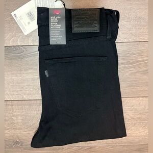 30x30 Levi's Women's Mile High Black Skinny Jeans